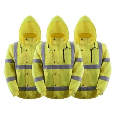 China Custom Water Proof Worker Clothing Safety Vest Visibility Reflective Workshop Uniform for sale