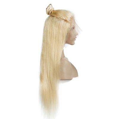 China Silky Straight Wave Can Be Customized Wholesale Virgin Brazilian Human Hair Wigs 100% Lace Front Wig Blonde Color 613 Human Hair Wigs for sale