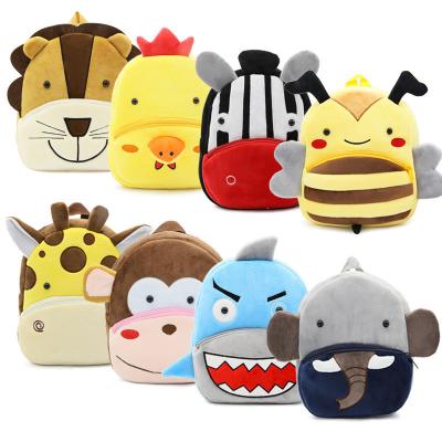 China Other 3D Durable And Cute Cartoon Mini Bookbag Plush Toddler Backpack Fashion Animal School Bags For 2-4 Years for sale