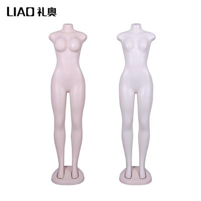 China Without head Hot selling Cheap plastic mannequin female Woman Display big bust for sale