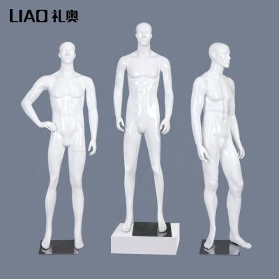 China New Abstract Head Stand And Sitting Mannequin White Mannequin Gloss Fiberglass Full Body for sale