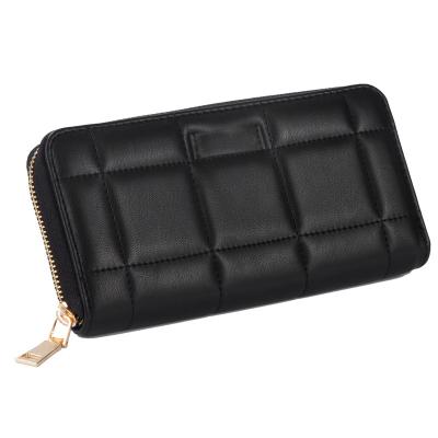 China Puffy Puffy Wallet Women Long Size PU Wallet Cheap Wallet Zipper Wallet Simple Promotion Logo Purse Custom Made Card Holder for sale