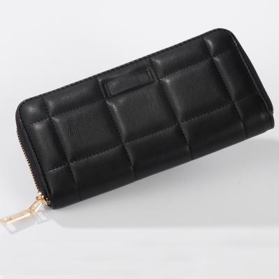 China Wholesale New Fashion Custom Women Long Wallet Factory Style Card Holder Lychee Grain PU Zipper Purse for sale