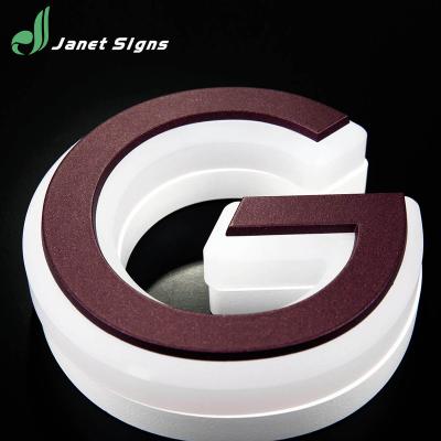 China Decoration vintage outdoor runway edge beacon acrylic letter with 3d surface for sale