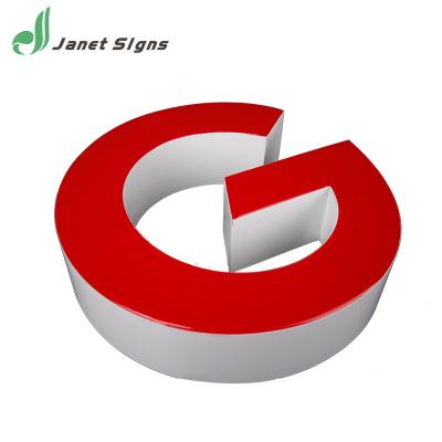 China High quality hot sale outdoor decoration lighting 3d epoxy resin metal building letters for sale