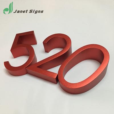 China Hotel House 2017 New High Quality Cast Aluminum Letters And Numbers for sale