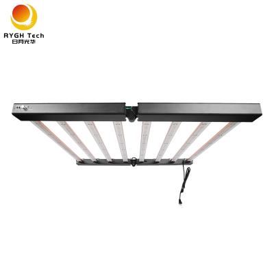 China Commercial Vertical Indoor Plants Vegetable High PPE 2.8 umol/j PPF PPFD LED Bar Foldable 720W LED Grow Light for sale