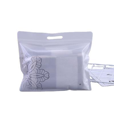 China Fashion T-shirt Shirt Single Underwear Packing Bag Single Underwear Moisture Proof Empty Hat Square Lotus Plastic Ziplock Bag for sale