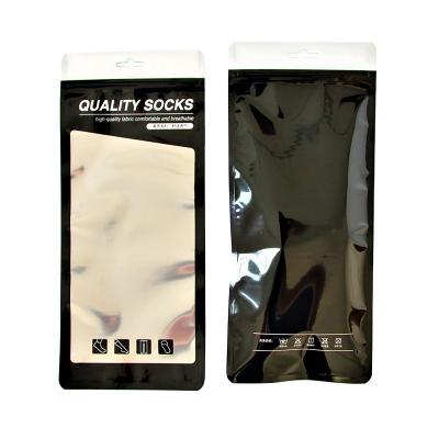 China New recyclable translucent semi aluminized bag of men's and women's socks can be customized for sale