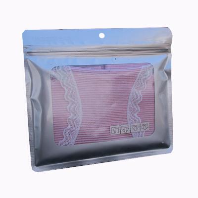 China Silver Moisture Proof Universal Pet Plastic Compound Underwear Packaging Bag Transparent Packaging Bag for sale