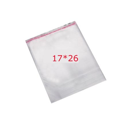 China Manufacturer Direct Selling OPP Bag Self Adhesive Packaging Bag Moisture Proof 17*26 Plastic Packaging Bag for sale