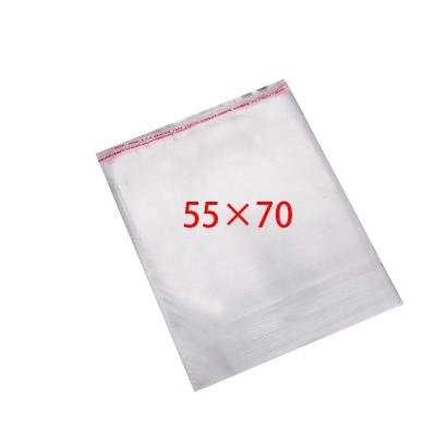 China Customized Transparent Self Adhesive Packaging Bag Moisture Proof Plastic Bag 55*70 Packaging OPP Bag for sale