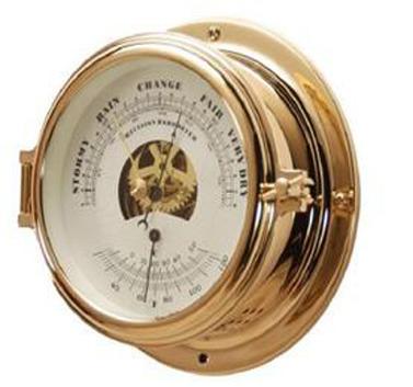 China For Marine Aneroid Marine Barometer with Brass Shell for sale