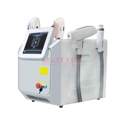 China Free Shipping Acne Treatment 4 In 1 Q Switch NDYag Laser Tattoo Removal &SHR OPT E-light Permanent Hair Removal IPL RF Wrinkle Removal Machine for sale