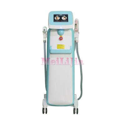 China Skin Tightening 2021 3 in1 Professional Multifunctional IPL Hair Removal ND Yag Laser Tattoo Removal Machine SHR OPT RF E-light ND Yag Laser for sale