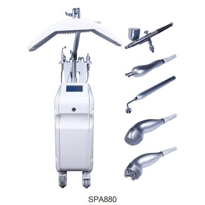 China Pigment Removal Hot Sale Multifunction 5 in 1 LED PDT Skin Oxygen Injection Facial Cleansing Radio Frequency Peeling Beauty Spray Machine for sale