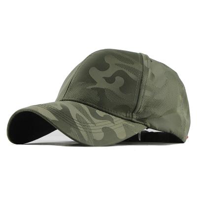 China Men's Customized 6 Panel Cotton Desert Camouflage Baseball Cap For Hunting And Outdoor Games for sale