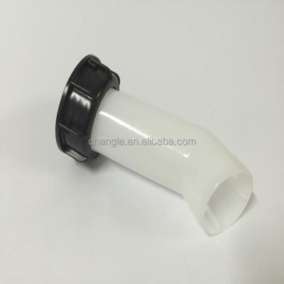 China PE IBC packing tank adapter with black BSP or s60*6 cap thread for IBC ball valve for sale