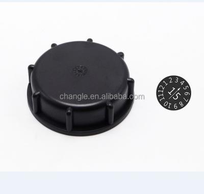 China Non Flip 3inch Screw Cap In Black For IBC Ball Valve for sale