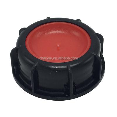 China Non Spill 1000 Liter IBC Tank Valve 3 Piece Cap With BSP S60*6 NPT Thread for sale