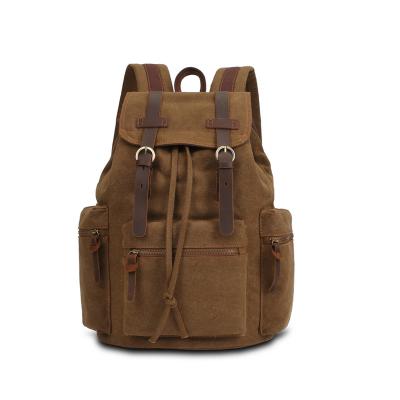 China YD-3225 Waterproof Canvas Laptop Drawstring Branded Laptop Canvas Backpack Bag for sale