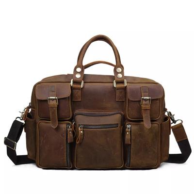 China Vintage Good Quality Design Mens Business Shoulder Messenger Briefcase Genuine Leather Bag For Men Bags Genuine Leather for sale