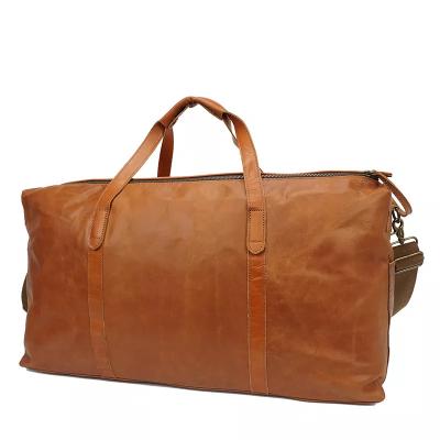 China Free Shipping Genuine Leather Travel Duffle Bag High Quality 2023 Designer Laptop Trolley Luggage Vintage Men Woman Laptop Bag for sale