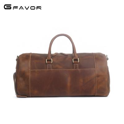 China Wholesale Large Capacity Duffel Bag Vintage Large Capacity Leather Fitness Duffel Bag Foldable Custom Travel Duffel Bag for sale