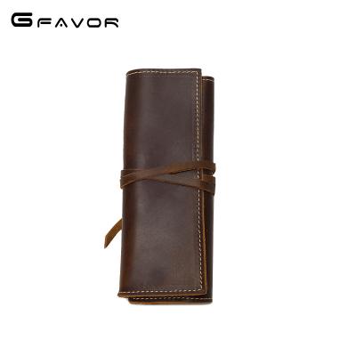 China Schools & YD-1022 office promotion pen bags pencil case gift genuine leather pencil case, pen case leather for sale