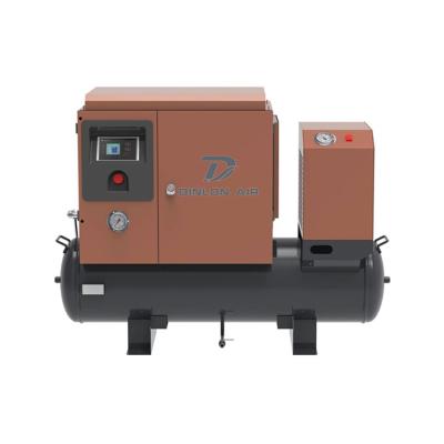 China Gray Screw Type 220 Volt AC Oil Minus Electric Screw Air Compressor For Industrial Use for sale