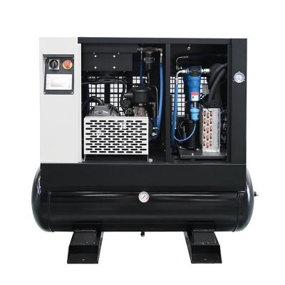 China Screw type 22kw 30hp 1.0Mpa lubricated screw air compressor with dryer and receiver for sale