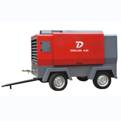 China Portable 40 hp to 150 hp screw diesel engine driven air compressor for sandblasting for sale