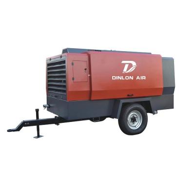 China Heavy Duty Screw Diesel Engine Air Compressor for Construction for sale