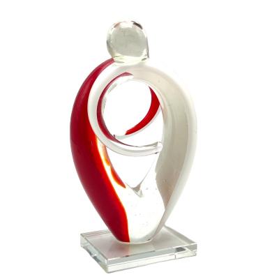 China Europe/North America/Aus/Murano Hand Made Embrace Glass Sculpture New China Manufacture for sale