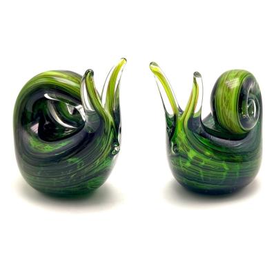 China Europe/North America/Aus/snail figurines new hand blown murano art table decor glass figurines for home decoration for sale