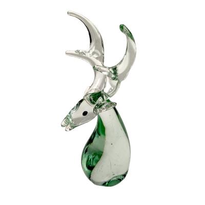 China Europe/North America/Aus/New Figures Ornament Glass Statue Deer Crystal Deer For Birthday Wedding Gift Ideas Home Room Garden Table Decor for sale