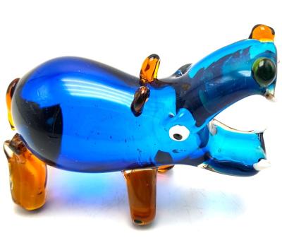 China European/North American/Aus/new small antique murano hippopotamus glass figurines for sale