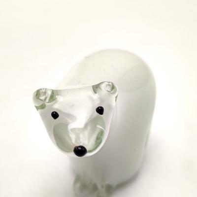 China Europe/North America/Aus/New Perfect for Collectible Animal Glass Art Table Decor Hand Made Gifts and Souvenirs Polar Bear Figurines for sale