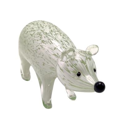 China Europe/North America/Aus/New Gifts and Figurines Glass Art Hand Made Table Decor Collectable Animal Souvenir Polar Bear for sale