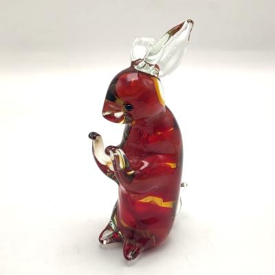 China Europe/North America/Aus/New Mouse Squirrel Figurines Animals Hand Color Blown Glass Art Collectible Gift Decorate for sale