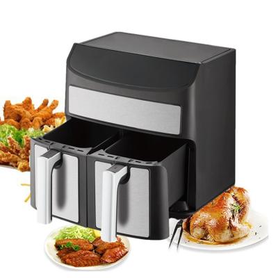 China Oven Double Door Professional Air Fryer,Multifunctional Double Basket Digital Control Hotel Electrodomesticos Double Air Fryer for sale