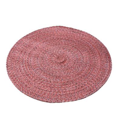 China Wholesale Washable Hemp Rope Hand - Woven Rope Woven Place Mat Eco-Friendly Woven Floor Mat Table Mat Best Hemp Woven Price for sale