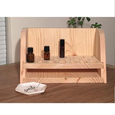 China Europe Customized Small Pine Wood Essential Oil Shelf Box for sale