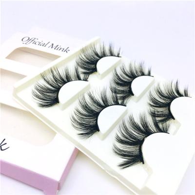 China Long Full 5D Hot Sale Natural Mink Eyelashes Setting Your Own Logo Eyelash Vendor for sale