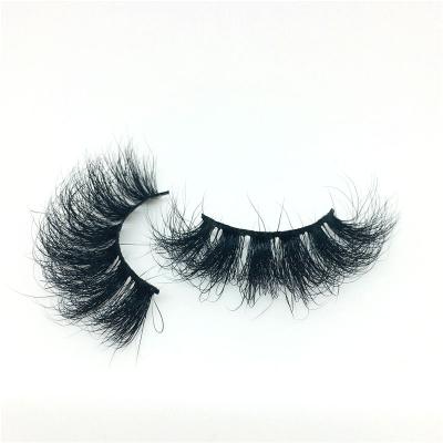 China 25mm Long Natural Mink Eyelash Fluffy 3d Mink Lashes Wholesale 3d Mink Eyelashes for sale