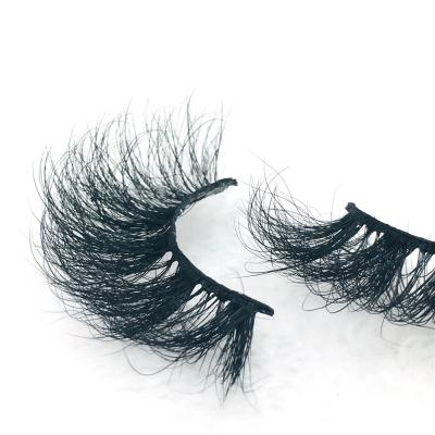 China Factory Wholesale Price 25mm Long Real Siberian Mink Lashes 25mm Lashes Natural 3d Mink Eyelashes for sale