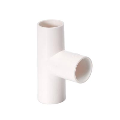 China PVC Plastic Conduit Electrical Wire Protection Tubing Tee PVC Flexible Tube Fitting for sale