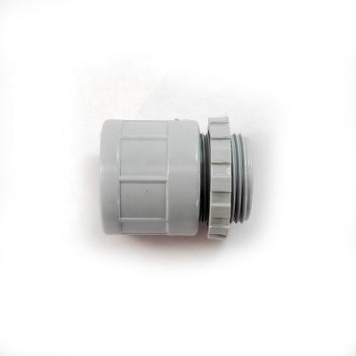 China Hot Selling Amazon PVC Threaded Adapter Can Customize Any Size Of Plastic Gray Ordinary Threaded Adapter for sale