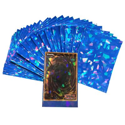 China CUSTOM CARD PAD 500pcs NEWCOMER YUGIOH HOLOGRAM GAME CARD SLEEVES for sale