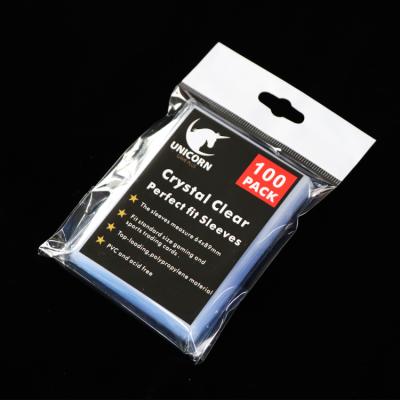 China Clear Blue Board Game TCG GAME Sky Fit 64x89mm Penny Card Sleeves 1000pcs for sale